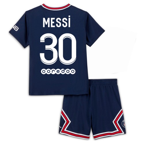 Camisolas de futebol Paris Saint-Germain Lionel Messi 30 Criança Equipamento Principal 2021/22 Manga Curta
